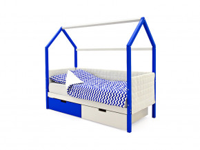 Кровать-домик мягкий Svogen с ящиками сине-белый в Лабытнанги - labytnangi.magazinmebel.ru | фото - изображение 1