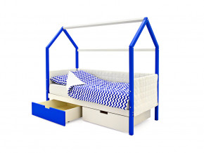 Кровать-домик мягкий Svogen с ящиками сине-белый в Лабытнанги - labytnangi.magazinmebel.ru | фото - изображение 3