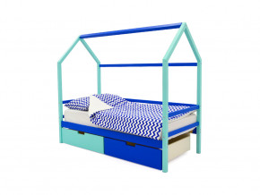 Кровать-домик Svogen с ящиками мятно-синий в Лабытнанги - labytnangi.magazinmebel.ru | фото - изображение 1
