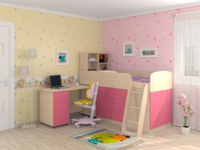 Кровать Дюймовочка 1 Розовый в Лабытнанги - labytnangi.magazinmebel.ru | фото - изображение 1