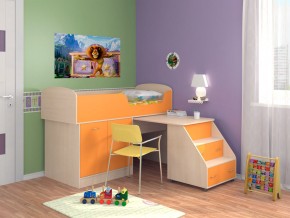 Кровать Дюймовочка 2 Оранжевая в Лабытнанги - labytnangi.magazinmebel.ru | фото - изображение 1