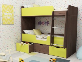 Кровать двухъярусная Малыш двойняшка бодега-лайм в Лабытнанги - labytnangi.magazinmebel.ru | фото