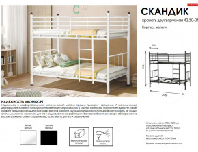 Кровать двухъярусная Скандик 42.20-01 в Лабытнанги - labytnangi.magazinmebel.ru | фото - изображение 2
