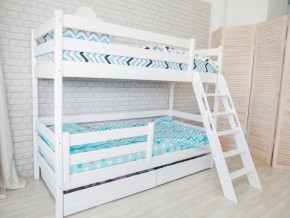 Кровать двухъярусная Сонечка с наклонной лестницей и ящиками в Лабытнанги - labytnangi.magazinmebel.ru | фото - изображение 2