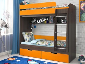 Кровать двухъярусная Юниор 5 Бодего-Оранжевый в Лабытнанги - labytnangi.magazinmebel.ru | фото