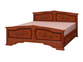Кровать Елена с 2-мя ящиками 1600 Орех в Лабытнанги - labytnangi.magazinmebel.ru | фото - изображение 2