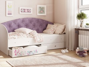 Кровать Эльза Белый-фиолетовый в Лабытнанги - labytnangi.magazinmebel.ru | фото