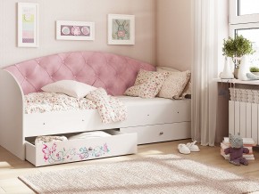 Кровать Эльза Белый-розовый в Лабытнанги - labytnangi.magazinmebel.ru | фото