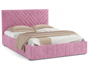 Кровать Гамма 1400 с основанием велюр тенерифе розовый в Лабытнанги - labytnangi.magazinmebel.ru | фото - изображение 1