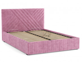 Кровать Гамма 1400 с основанием велюр тенерифе розовый в Лабытнанги - labytnangi.magazinmebel.ru | фото - изображение 2