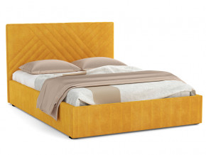 Кровать Гамма 1600 с основанием велюр тенерифе куркума в Лабытнанги - labytnangi.magazinmebel.ru | фото - изображение 1