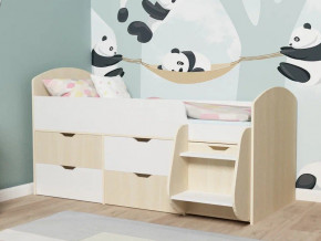 Кровать Малыш-7 Дуб-Белое дерево в Лабытнанги - labytnangi.magazinmebel.ru | фото - изображение 1