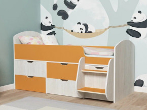 Кровать Малыш-7 Винтербер-Оранжевый в Лабытнанги - labytnangi.magazinmebel.ru | фото - изображение 1