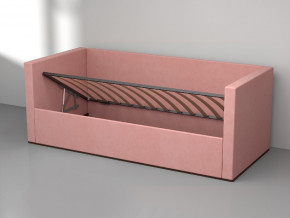 Кровать мягкая с подъёмным механизмом арт. 030 розовый в Лабытнанги - labytnangi.magazinmebel.ru | фото - изображение 2