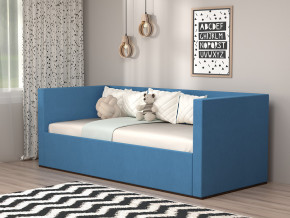 Кровать мягкая с подъёмным механизмом арт. 030 синий в Лабытнанги - labytnangi.magazinmebel.ru | фото