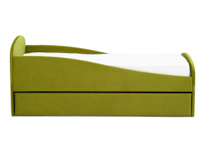 Кровать с ящиком Letmo оливковый (велюр) в Лабытнанги - labytnangi.magazinmebel.ru | фото - изображение 6