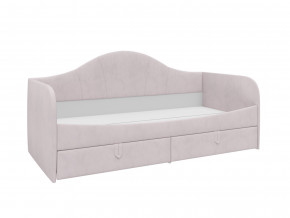 Кровать с мягкой обивкой Алиса ПМ-332.18 велюр розовый в Лабытнанги - labytnangi.magazinmebel.ru | фото