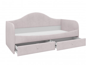 Кровать с мягкой обивкой Алиса ПМ-332.18 велюр розовый в Лабытнанги - labytnangi.magazinmebel.ru | фото - изображение 2