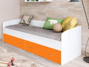 Кровать с выкатными ящиками Винтерберг, оранжевый в Лабытнанги - labytnangi.magazinmebel.ru | фото - изображение 1