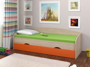 Кровать Соня 2 сонома-оранжевый в Лабытнанги - labytnangi.magazinmebel.ru | фото