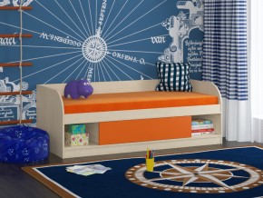 Кровать Соня 4 дуб молочный-оранжевый в Лабытнанги - labytnangi.magazinmebel.ru | фото - изображение 1