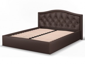 Кровать Стелла 1600 подъемная коричневая в Лабытнанги - labytnangi.magazinmebel.ru | фото - изображение 1