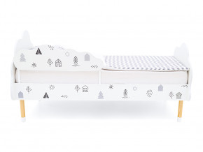 Кровать Stumpa Облако с бортиком рисунок Домики в Лабытнанги - labytnangi.magazinmebel.ru | фото - изображение 3