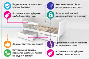 Кровать-тахта Svogen мягкая с ящиками и бортиком с фото графит/мишки в Лабытнанги - labytnangi.magazinmebel.ru | фото - изображение 2