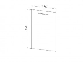 П 45 Комплект для посудомоечной машины 450 мм (цоколь + фасад) ЛДСП в Лабытнанги - labytnangi.magazinmebel.ru | фото