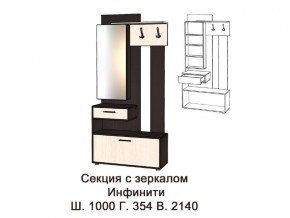 Секция с зеркалом в Лабытнанги - labytnangi.magazinmebel.ru | фото