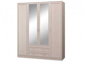 Шкаф 4-х дверный с зеркалом и ящиками в Лабытнанги - labytnangi.magazinmebel.ru | фото