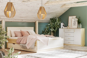 Спальня Оливия с комодом в Лабытнанги - labytnangi.magazinmebel.ru | фото - изображение 1