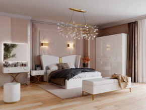 Спальня Рише белый глянец с перламутром в Лабытнанги - labytnangi.magazinmebel.ru | фото - изображение 1