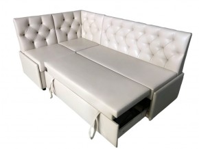 Угловой диван Призма со стяжками белый со спальным местом в Лабытнанги - labytnangi.magazinmebel.ru | фото - изображение 3